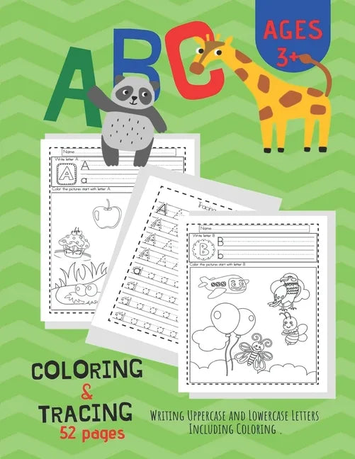 ABC Coloring & Tracing: Alphabet Handwriting Practice workbook for Pre K, Kindergarten and Kids Ages 3-6. And coloring activity books - Paperback