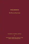 Philodemus: On Frank Criticism - Paperback