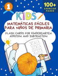 Matemáticas Fáciles Para Niños De Primaria Flash Cards for Kindergarten Addition and Subtraction: Big book of math practice problems addition subtract - Paperback