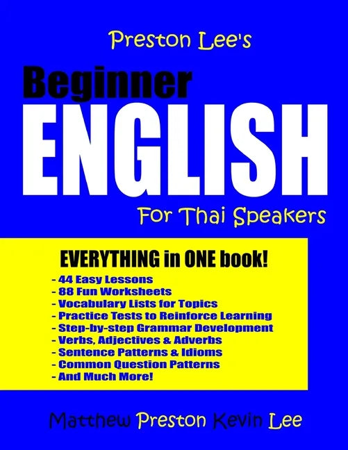 Preston Lee's Beginner English For Thai Speakers - Paperback