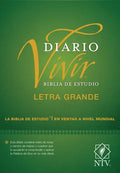 Biblia de Estudio del Diario Vivir Ntv, Letra Grande (Tapa Dura, Índice, Letra Roja) - Hardcover