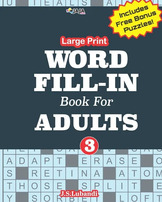 Large Print WORD FILL-IN Book For ADULTS; Vol.3 - Paperback