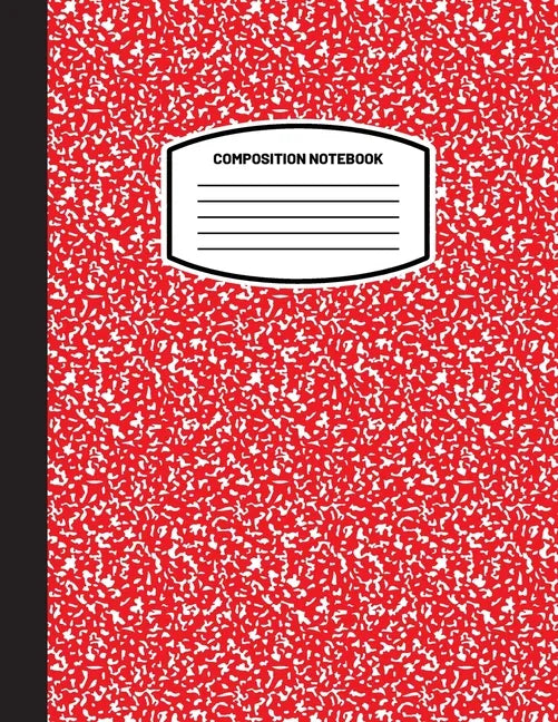 Classic Composition Notebook: (8.5x11) Wide Ruled Lined Paper Notebook Journal (Red) (Notebook for Kids, Teens, Students, Adults) Back to School and - Paperback