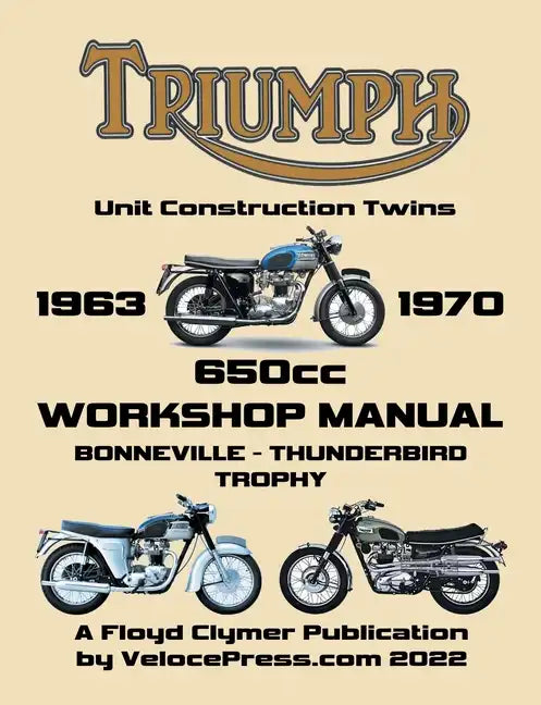 TRIUMPH 650cc UNIT CONSTRUCTION TWINS 1963-1970 WORKSHOP MANUAL - Paperback