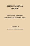 Little Compton Families. Little Compton, Rhode Island. Volume II - Paperback