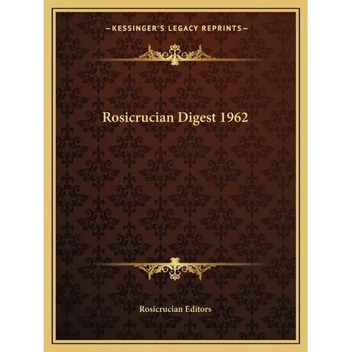 Rosicrucian Digest 1962 - Paperback