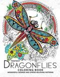 Fantasy Dragonflies Coloring book for Adult: Nice Design of Flower, Floral and Dragonfly in the spring garden - Paperback