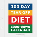 100 Day Tear-Off Diet Countdown Calendar - Paperback