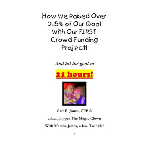How We Raised Over 245% of Our Goal With Our FIRST Crowd-Funding Project!: What worked for us on our FIRST crowdfunding project! - Paperback