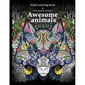 Adult Coloring Book: Awesome animals - Paperback