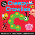 First Sticker Art: Creepy Crawlers: Use Stickers to Create 20 Cute Creepy Crawlers - Paperback