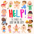 Help! The Babies Are Lost in the City!: A Fun Where's Wally/Waldo Style Book for Ages 2-5 - Paperback