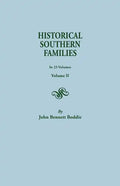 Historical Southern Families. in 23 Volumes. Volume II - Paperback