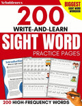 200 Write-and-Learn Sight Word Practice Pages: Learn the Top 200 High-Frequency Words Essential to Reading and Writing Success (Sight Word Books) - Paperback