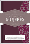 Rvr 1960 Biblia de Estudio Para Mujeres, Vino Tinto/Fucsia Símil Piel - Imitation Leather