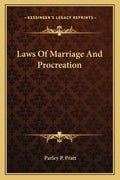Laws of Marriage and Procreation - Paperback