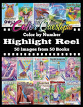 Color By Number Highlight Reel - 50 Images from 50 Books: Greatest Hits Adult Coloring Book - Paperback