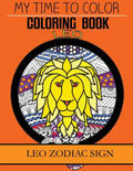Leo Zodiac Sign - Adult Coloring Book - Paperback
