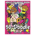 50 Doodle: An Adult Coloring Book Stress Relieving Doodle Designs Coloring Book with 50 Antistress Coloring Pages for Adults & Te - Paperback