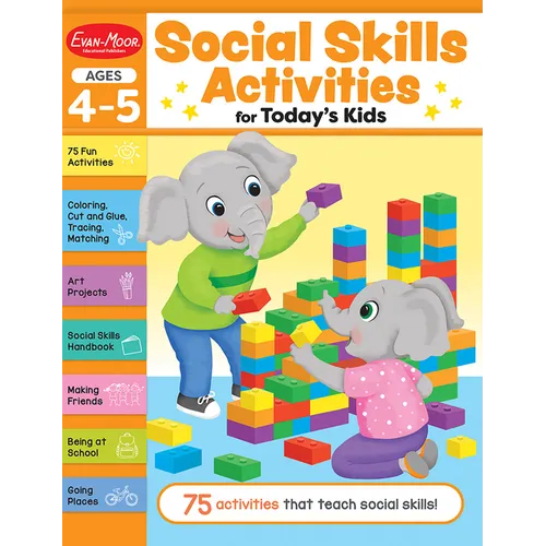 Social Skills Activities for Today's Kids, Age 4 - 5 Workbook - Paperback