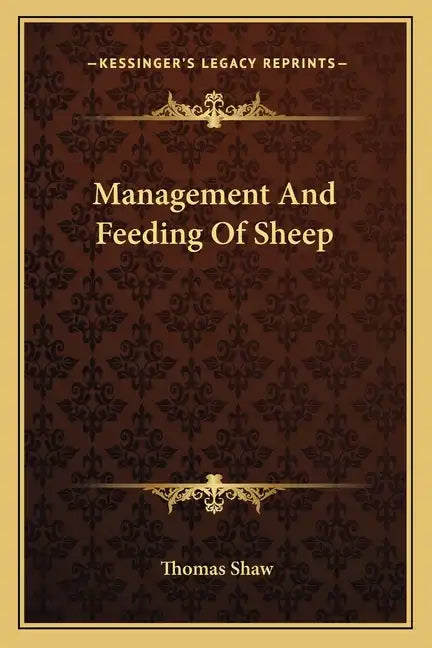 Management and Feeding of Sheep - Paperback
