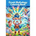 Greek Mythology Coloring Book for Kids Ages 7 to 13: Explore and bring to life Greek Gods, Heroes, and Mythical Creatures through coloring! - Paperback
