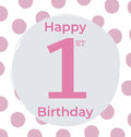 1st Birthday Guest Book (Hardcover): Birthday girl guest book, first birthday book, party and birthday celebrations decor, memory book, 1st birthday, - Hardcover