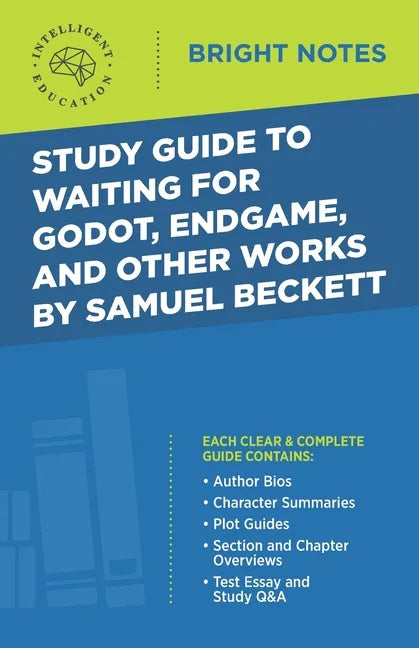 Study Guide to Waiting for Godot, Endgame, and Other Works by Samuel Beckett - Paperback