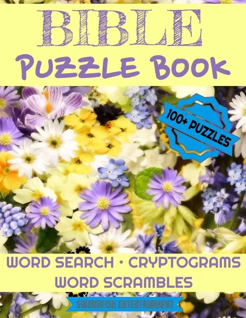 Bible Puzzle Book: 100+ Activities For Christians Word Search, Scrambles, Cryptograms - Paperback