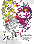 HairStlye Fashion Coloring Books: Amazing Flower and Doodle Pattermns Design - Paperback