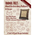 Animal Faces Hand Embroidery Patterns - Paperback