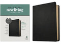 NLT Wide Margin Bible, Filament Enabled (Genuine Leather, Black, Red Letter) - Leather