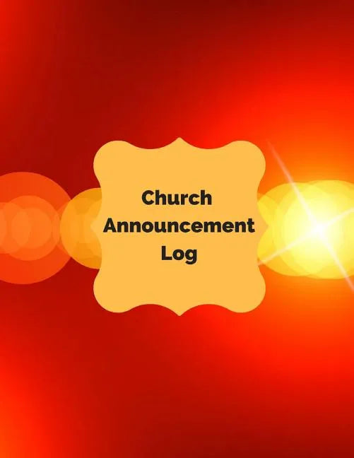 Church Announcement Log - Paperback
