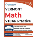 Vermont Comprehensive Assessment Program Test Prep: 6th Grade Math Practice Workbook and Full-length Online Assessments: VTCAP Study Guide - Paperback