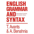 English Grammar and Syntax: Grammatical Functions and Syntactic Values - Paperback