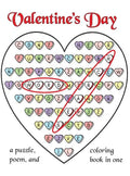 Valentine's Day Word Search: A Puzzle, Poem, and Coloring Book in One - Hardcover