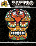 Tattoo Coloring Book: black page Modern and Neo-Traditional Tattoo Designs Including Sugar Skulls, Mandalas and More (Tattoo Coloring Books for Adults - Paperback