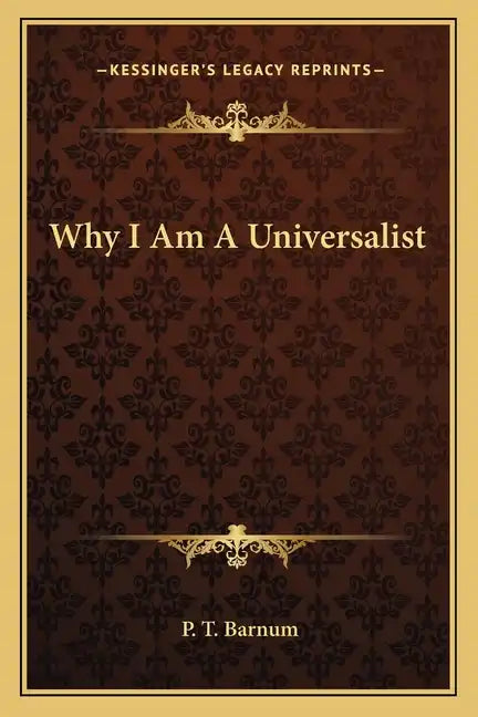 Why I Am a Universalist - Paperback