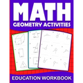 Math education workbook geometry activities: Maths Practice geometry Problem Daily Exercises in Angle circle, length of the rectangles... to improve g - Paperback