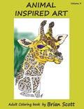 Animal Inspired Art, Volume 3: Adult Coloring Book - Paperback