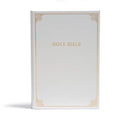 CSB Family Bible, White Bonded Leather Over Board: Holy Bible - Bonded Leather