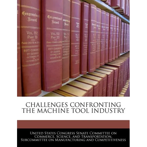 Challenges Confronting the Machine Tool Industry - Paperback