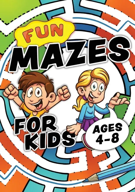 Fun Mazes For Kids Ages 4-8: Problem solving puzzles for children. Easy activity book for kids age 3, 4, 5, 6, 7, 8. Big book of first maze games f - Paperback