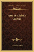 Verse by Adelaide Crapsey - Paperback