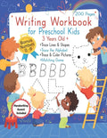 Writing Workbook for Preschool Kids 3 years old +: Practice Pen Control, and Learn to Write by Tracing Letters, Shapes and Numbers, Tracing Activities - Paperback