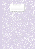 Marble Notebook A4: Lilac Purple College Ruled Journal - Paperback