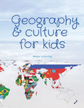 Geography & culture for kids: coloring maps book for kids: 8.5x11 inch 21.5x27.94 cm 40 pages coloring notebook design in Matte cover - Paperback