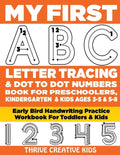 My First ABC Letter Tracing & Dot to Dot Numbers Book For Preschoolers, Kindergarten & Kids Ages 3-5 & 5-8: Early Bird Handwriting Practice Workbook F - Paperback