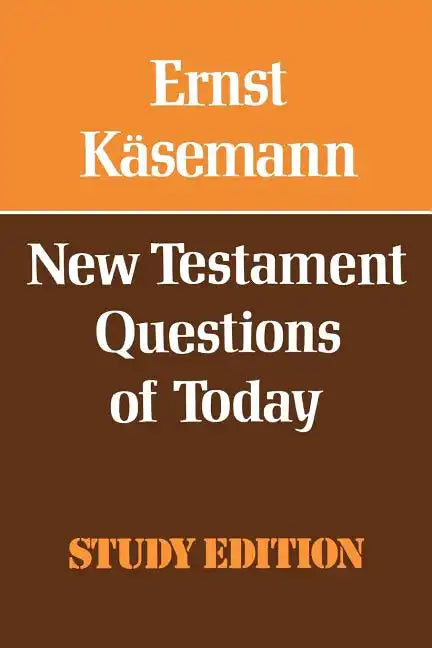 New Testament Questions for Today - Paperback
