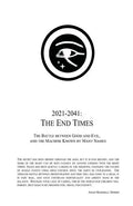 2021 - 2041: The End Times: The Battle Between Good and Evil, and the Machine Known by Many Names - Paperback